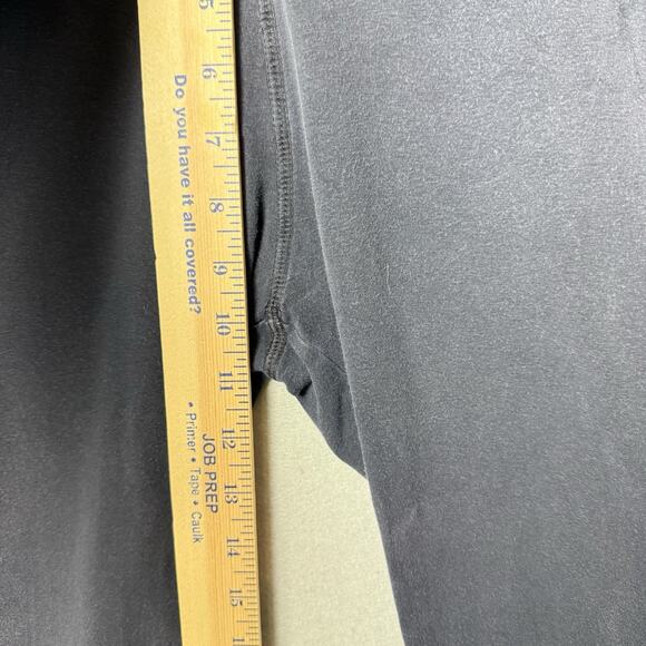 Hard Tail Fold Over Waist Yoga Pants Cropped Black Womens Size S Vintage Y2K - Picture 11 of 11